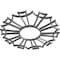 Ekena Millwork Augustus Architectural Grade PVC Pierced Ceiling Medallion, Nickel, 30"OD x 10 1/2"ID x 1"P CMPP30AUSNI - alternate 4
